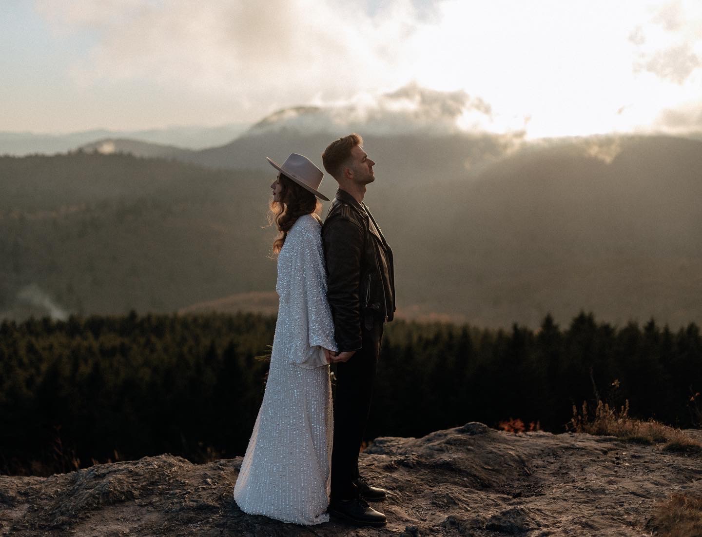 asheville north carolina wedding on mountain